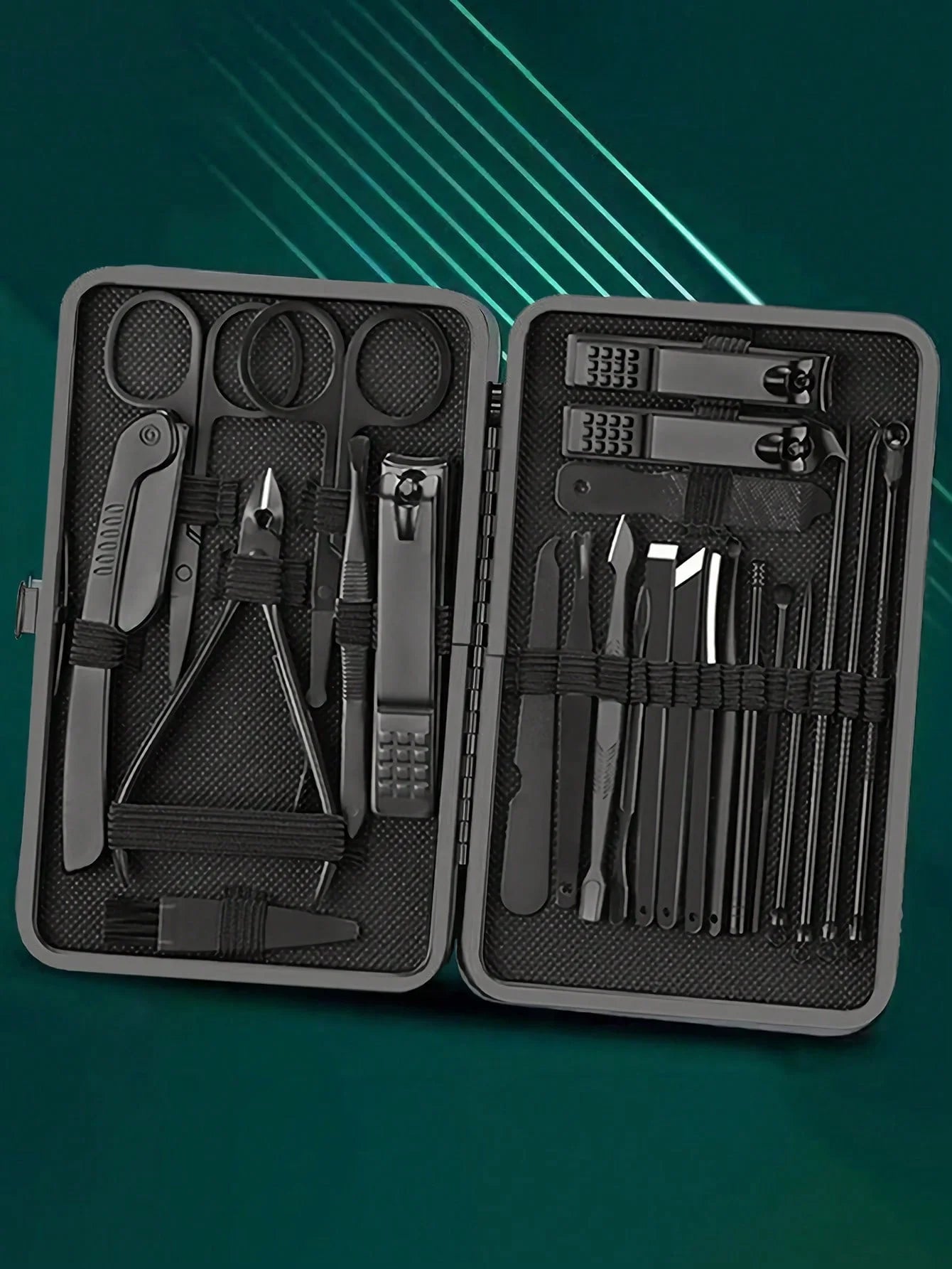 ערכת מניקור ופדיקור יוקרתית – טיפוח ציפורניים מקצועי מנירוסטה עמידה