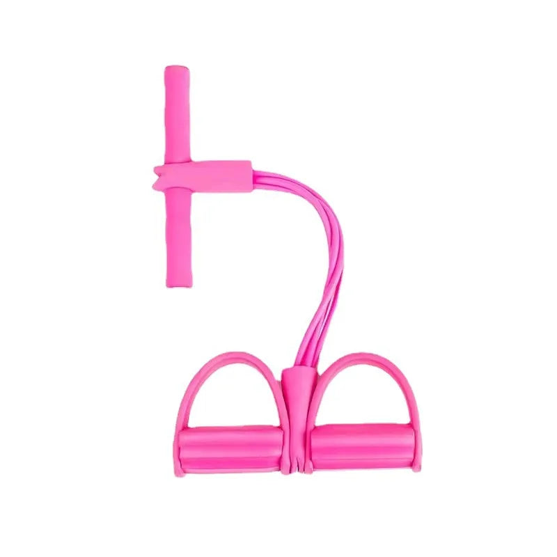 רצועת התנגדות 4 צינורות – לאימון מלא בבית, ביוגה או בפילאטיס 💪🧘‍♀