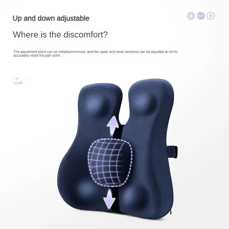 כרית קצף מושב כרית גב גב תמיכה כרית סט אורטופדי ארגונומי cocyx אורטופדי קומפרונרית קוקוס תבליית ראש