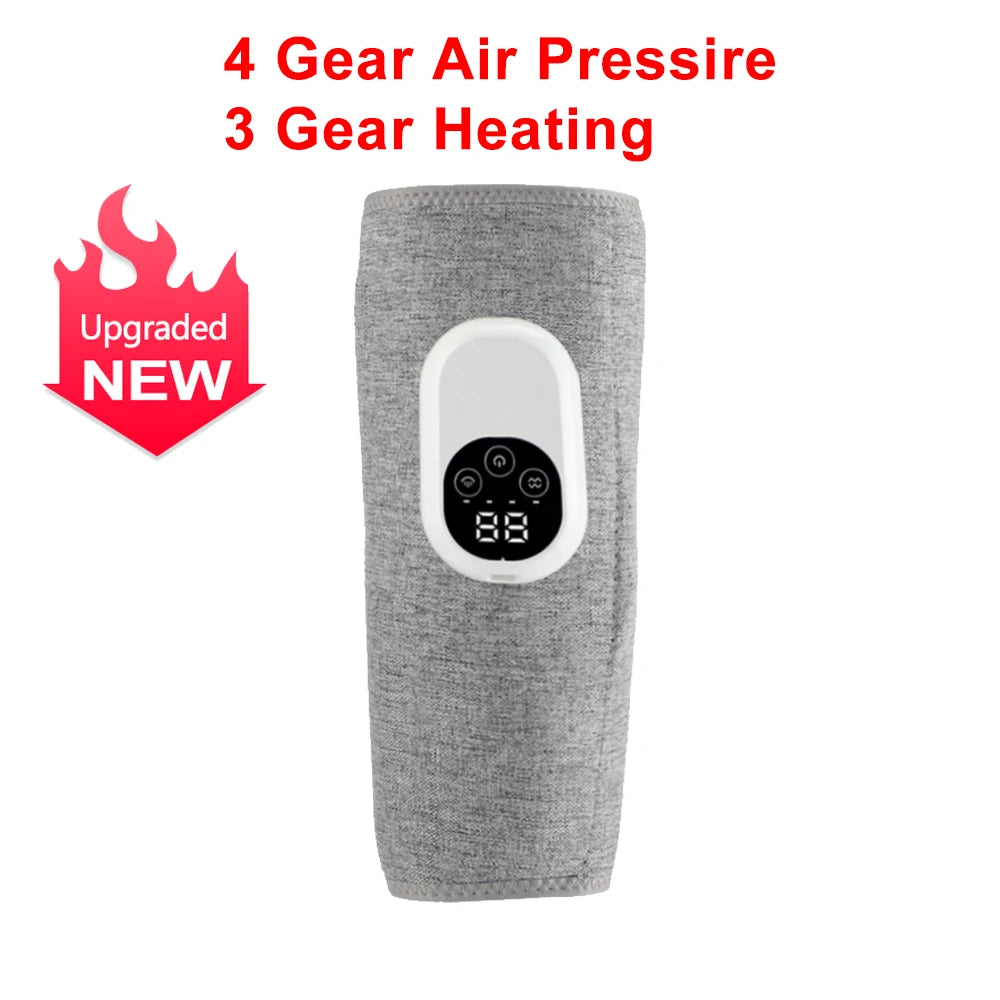 מסאג'ר קרסול ורגליים חשמלי לזרימת דם עם חום, מכונת מסאג' קרסול עם לחץ אוויר חזקה להרפיה של השרירים