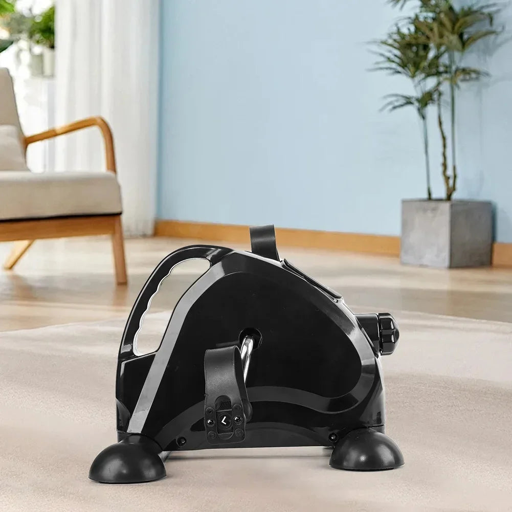 מיני אופני כושר מתכווננים לזרועות ולרגליים – מכשיר פדלים שקט עם תצוגת LCD לאימון ביתי או למשרד