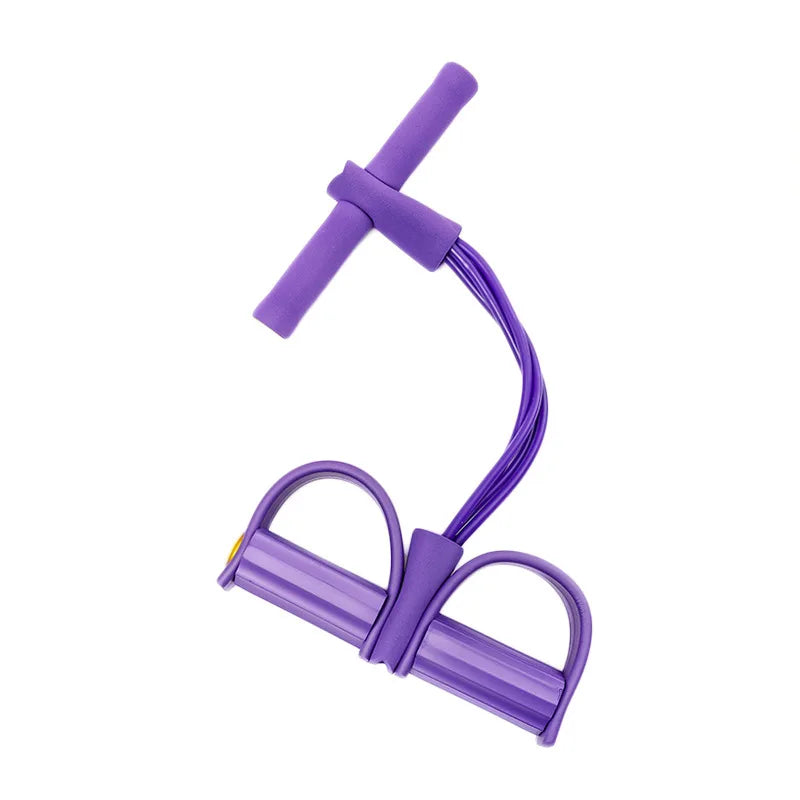 רצועת התנגדות 4 צינורות – לאימון מלא בבית, ביוגה או בפילאטיס 💪🧘‍♀