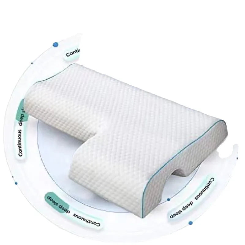 כרית זוגית אורתופדית לשינה עם תמיכה ארגונומית לצוואר וזרועות – פתרון מושלם לכאבי צוואר ושרירים