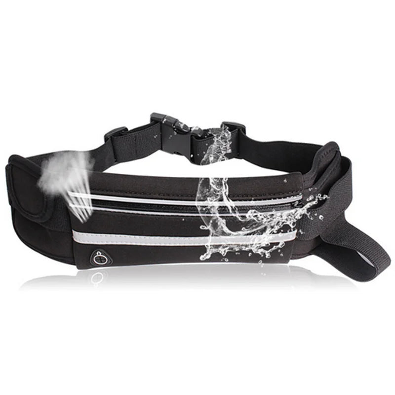 תיק ריצה עמיד למים מבד קנבס – תיק חגורה ספורטיבי לנשים וגברים לאימון כושר בחוץ