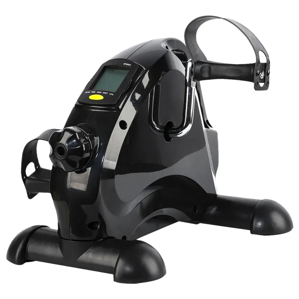 מיני אופני כושר מתכווננים לזרועות ולרגליים – מכשיר פדלים שקט עם תצוגת LCD לאימון ביתי או למשרד