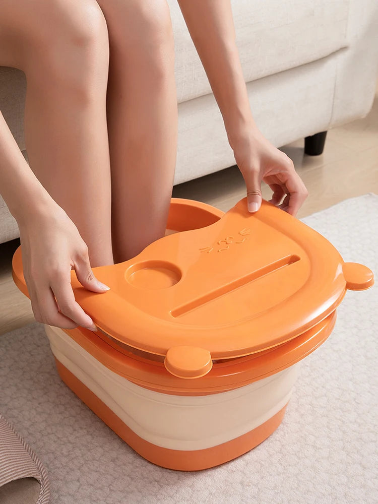 אמבט עיסוי מתקפל לרגליים ולידיים – פינוק מושלם בבית או במעונות