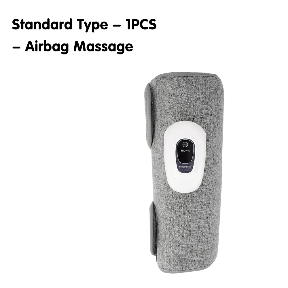 מסאג'ר קרסול ורגליים חשמלי לזרימת דם עם חום, מכונת מסאג' קרסול עם לחץ אוויר חזקה להרפיה של השרירים