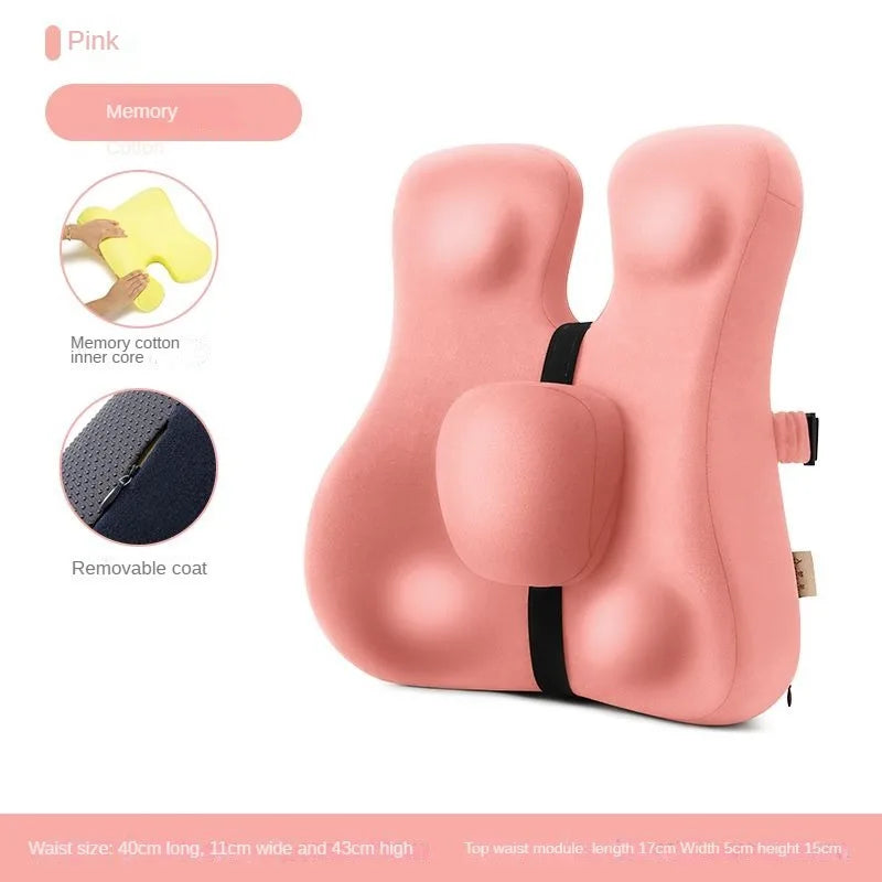 כרית קצף מושב כרית גב גב תמיכה כרית סט אורטופדי ארגונומי cocyx אורטופדי קומפרונרית קוקוס תבליית ראש