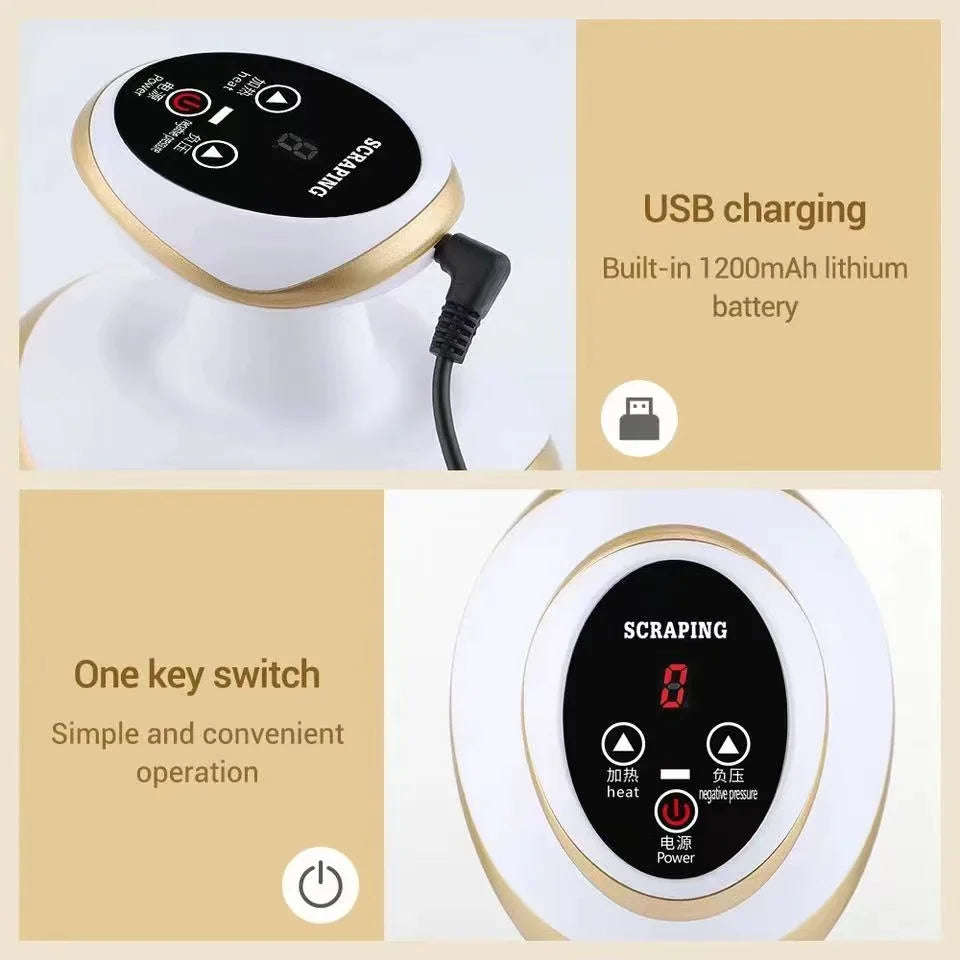 GuashaPro – מכשיר כוסות רוח חכם לעיסוי ושחרור שרירים