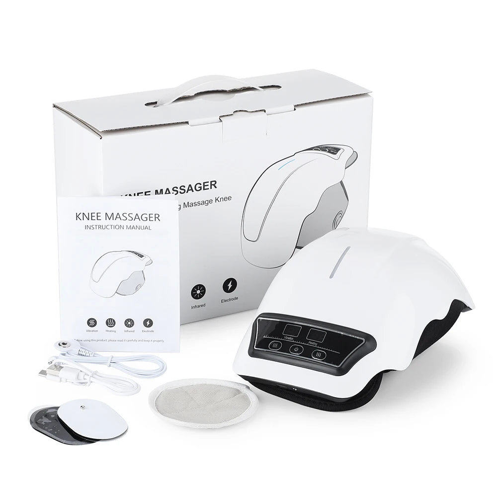 מסאג'ר חשמלי לברך עם חימום – עיסוי רטט אינפרא אדום ותמיכה במפרקי הרגל